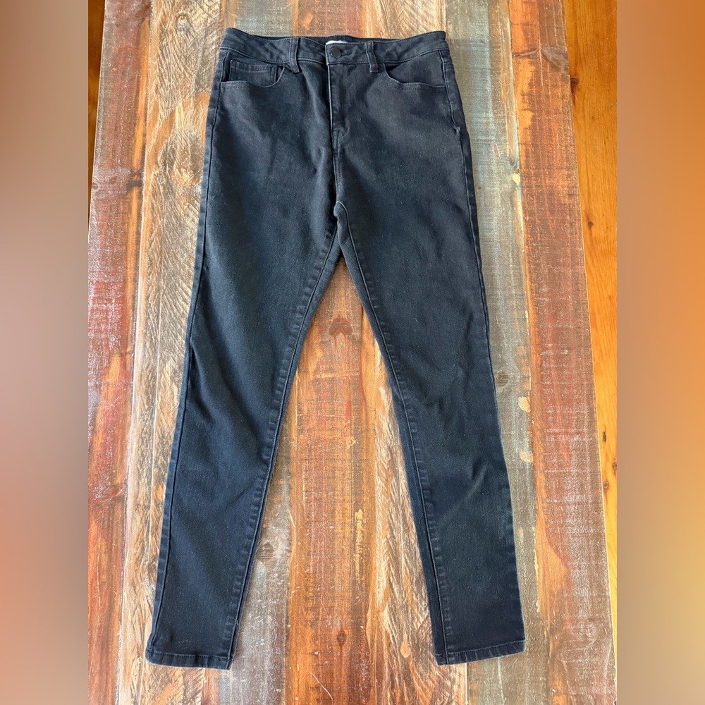 Forever 21‎ Women’s Junior 29 Black High Waist Skinny Jeans | SKU 0257